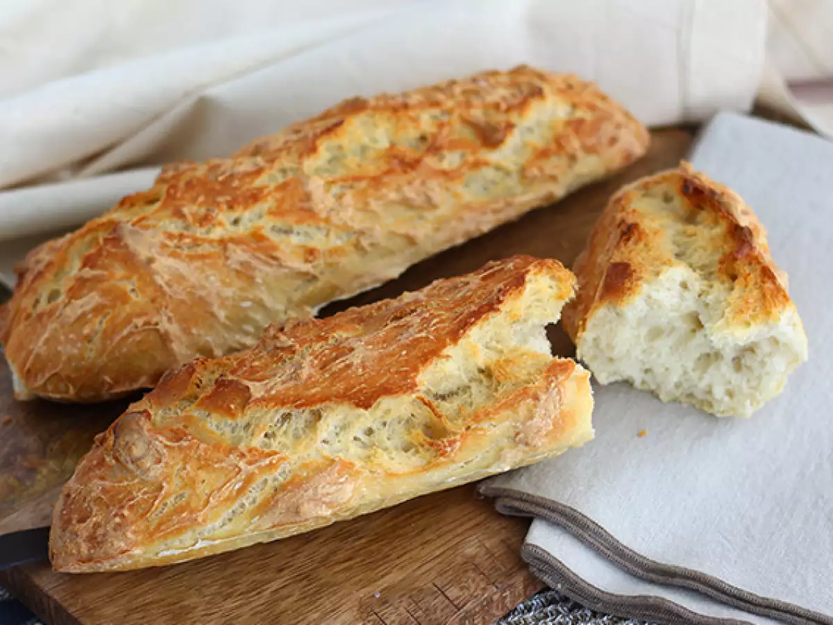 Schnelle Baguettes ohne Kneten - foto 4