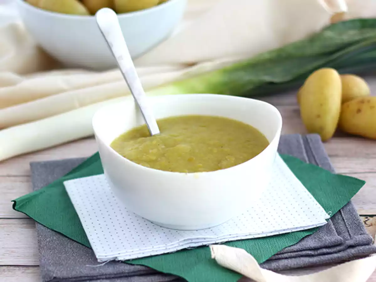 Schnelle und einfache Kartoffel-Lauch-Suppe - foto 3