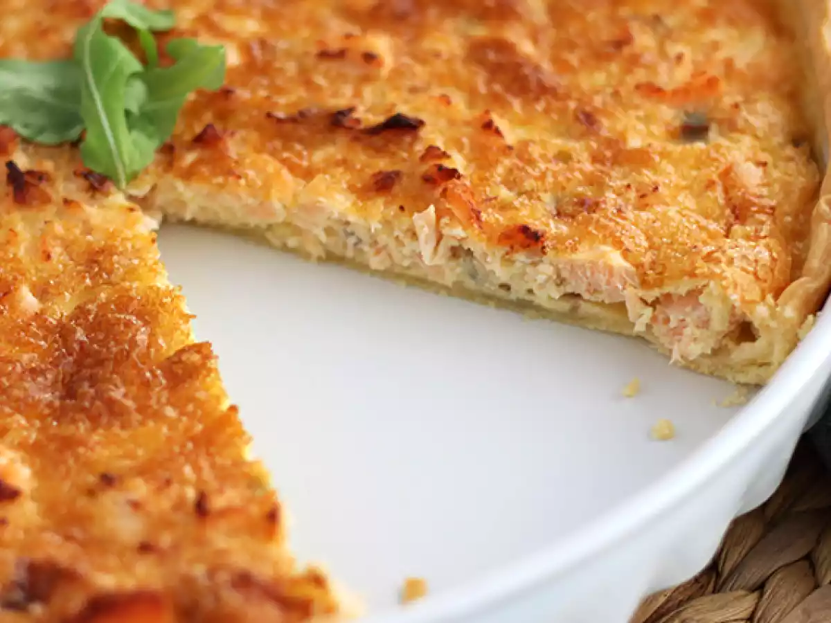 Schnelle und einfache Lachsquiche - foto 3