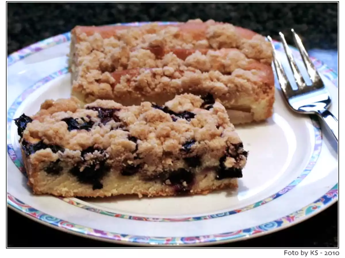 Schneller Obstkuchen mit Streuseln