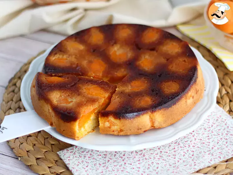 Schneller und einfacher Aprikosenkuchen, foto 1