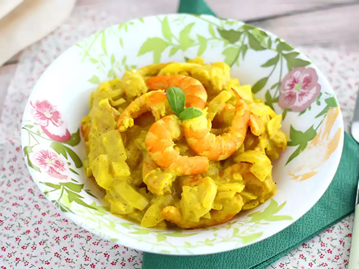 Schnelles Garnelen-Curry mit Kokosmilch - foto 2