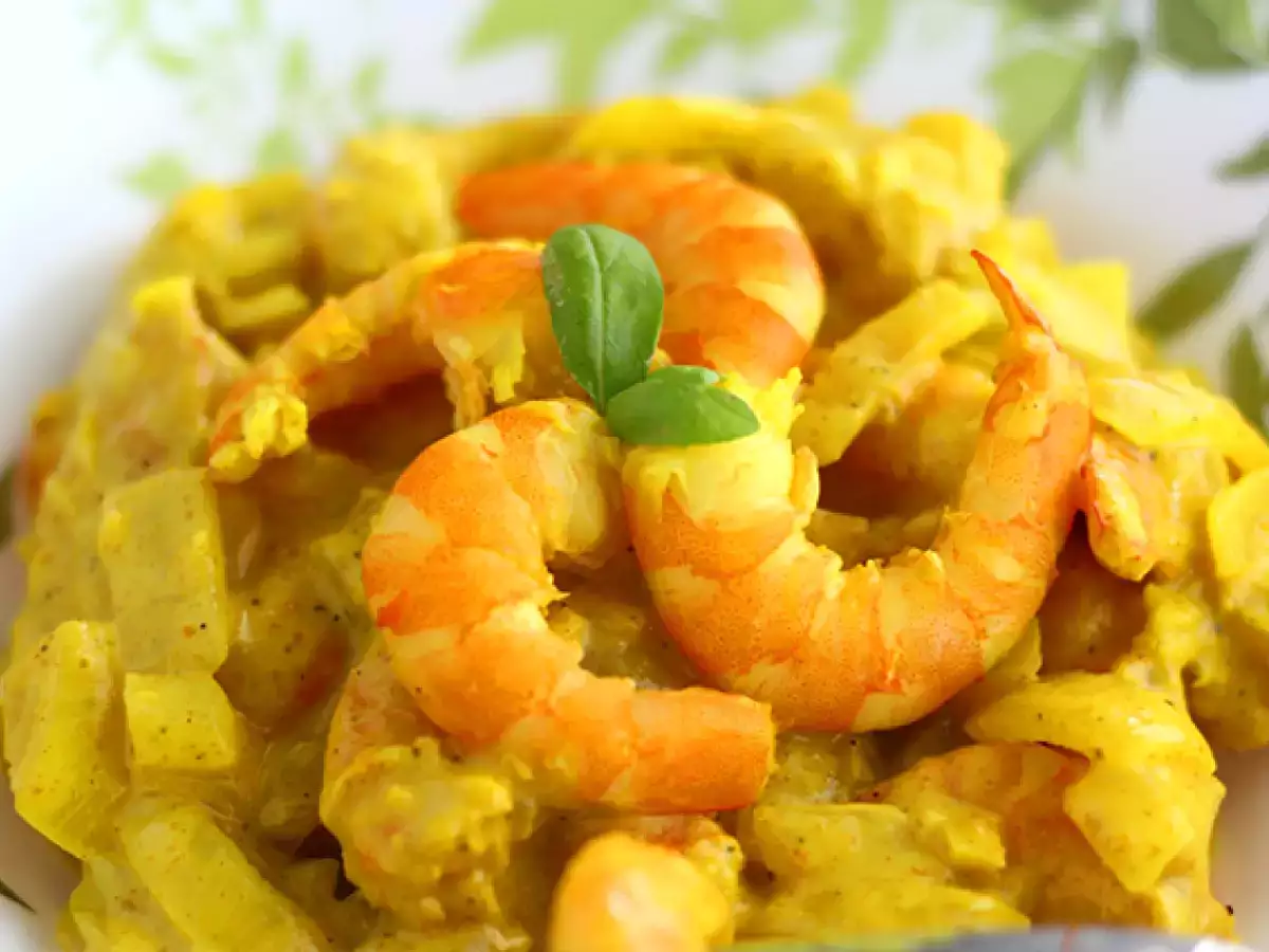 Schnelles Garnelen-Curry mit Kokosmilch - foto 3