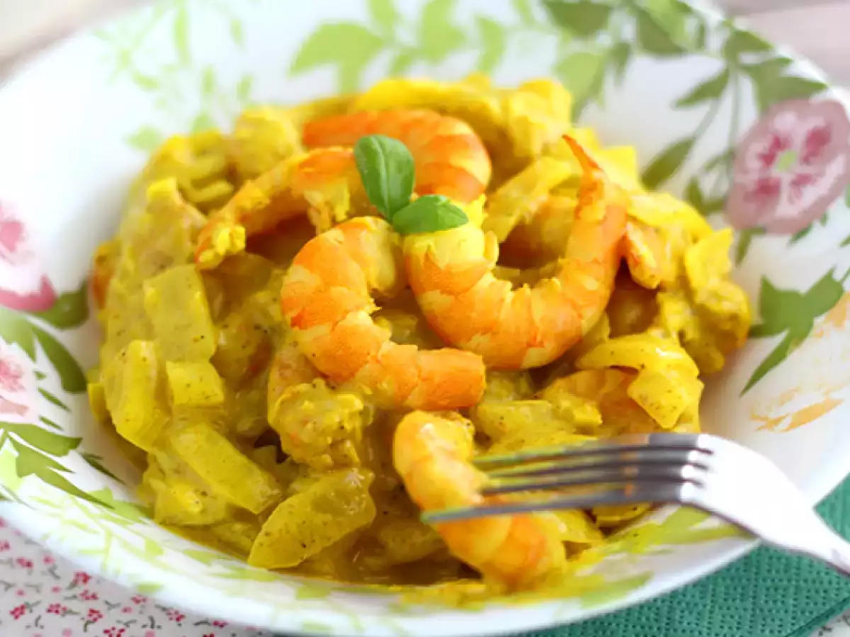 Schnelles Garnelen-Curry mit Kokosmilch - foto 4