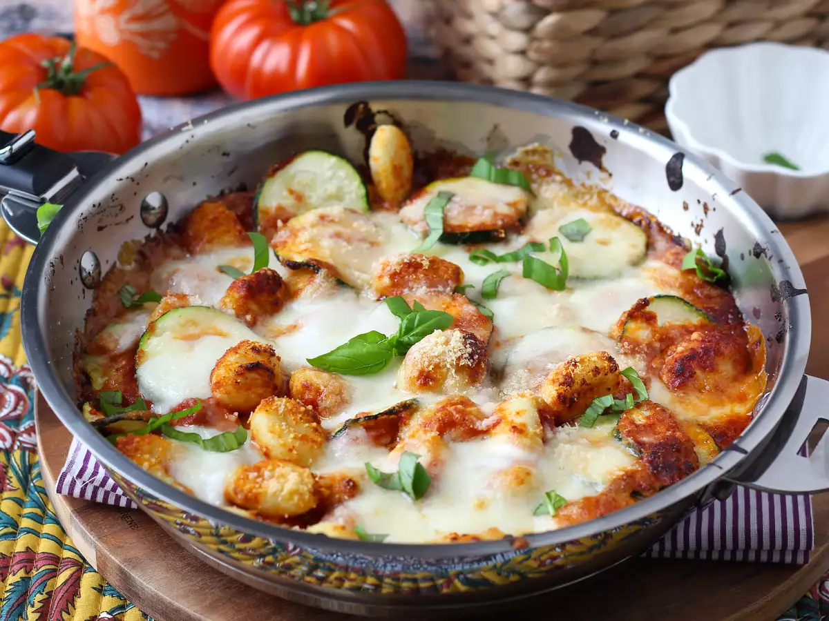 Schnelles Rezept für Gnocchi-Gratin mit Zucchini und Mozzarella - foto 5