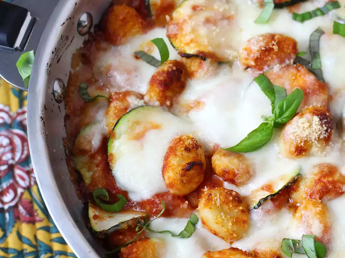 Schnelles Rezept für Gnocchi-Gratin mit Zucchini und Mozzarella - foto 6