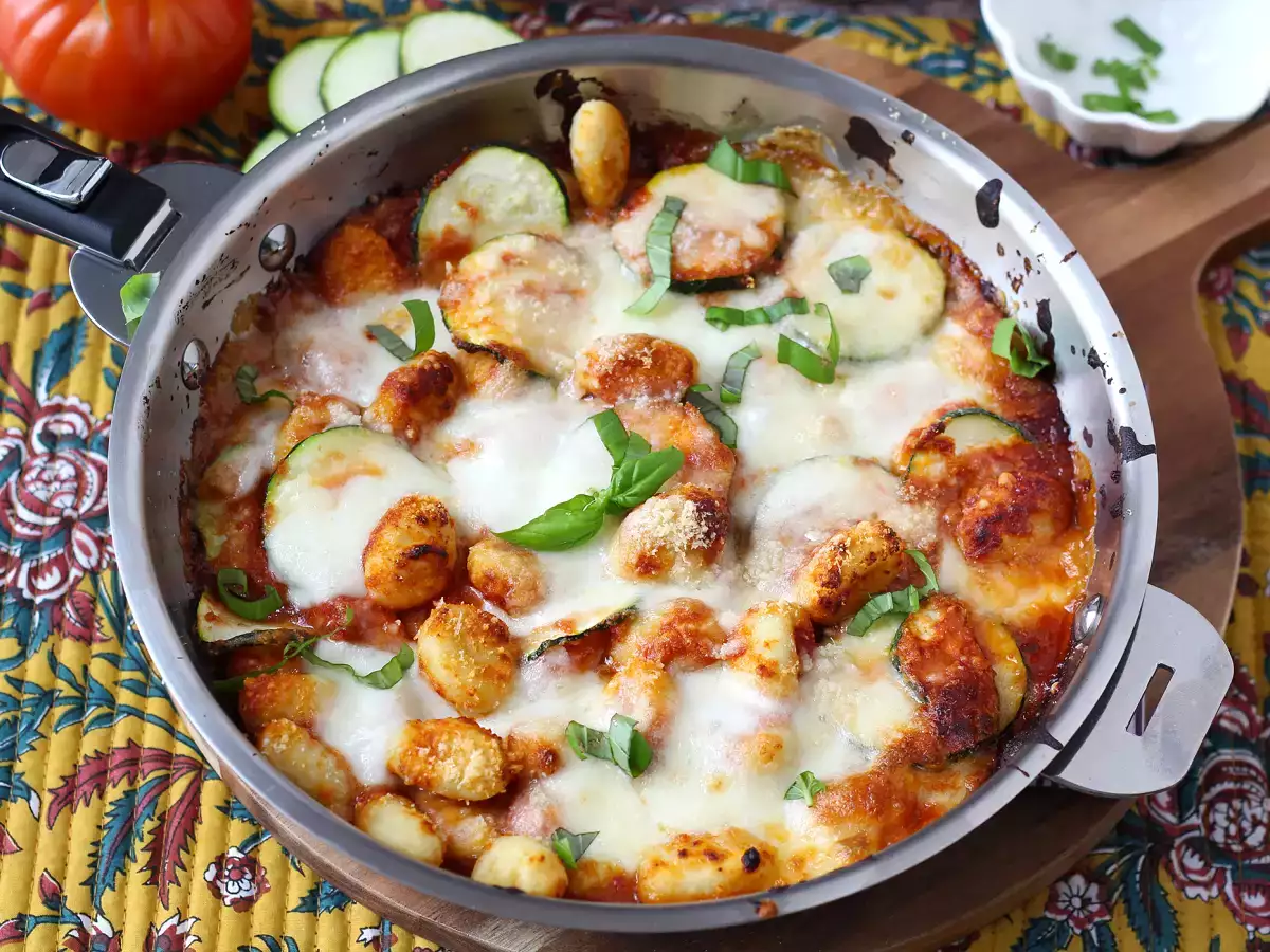 Schnelles Rezept für Gnocchi-Gratin mit Zucchini und Mozzarella - foto 8