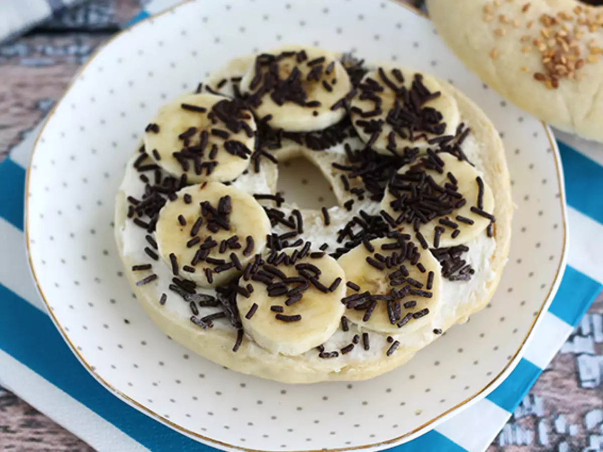 Schoko-Bananen-Bagels - foto 2