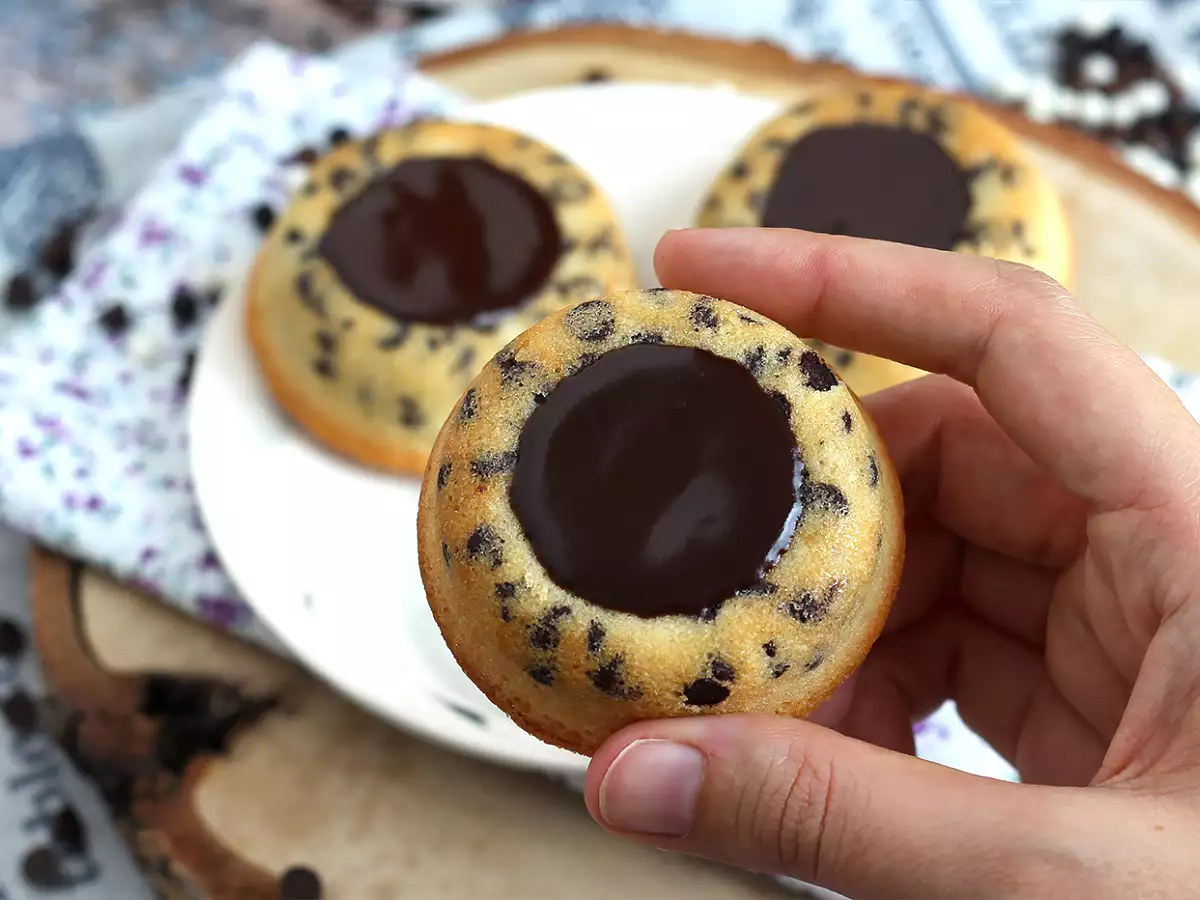 Schoko-Tiger-Financiers – knusprige Ganache - foto 4