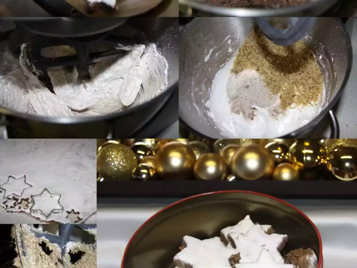 Schokoladen-Cappuccino-Sterne