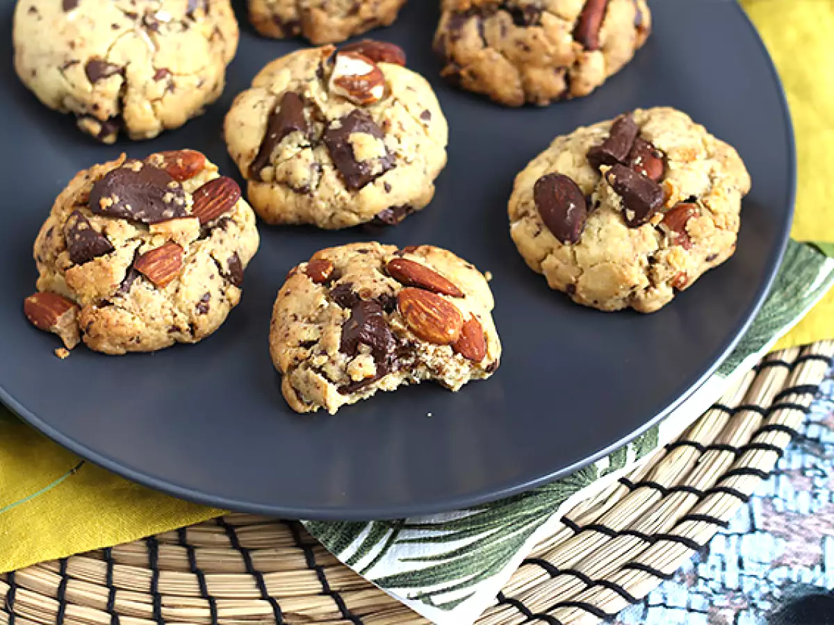 Schokoladen-, Erdnuss- und Mandelkekse - foto 4