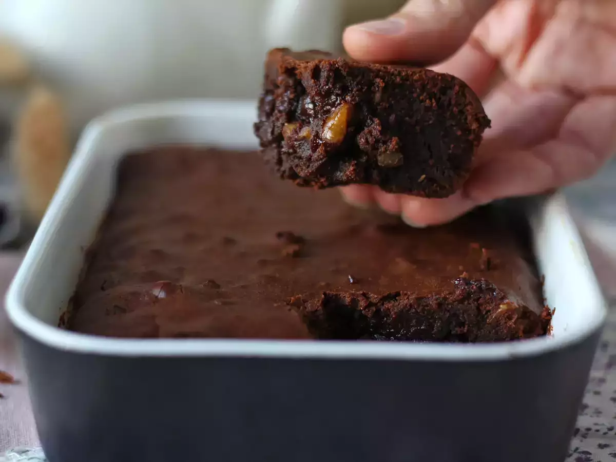 Schokoladen-Walnuss-Brownie aus dem Airfryer - foto 4