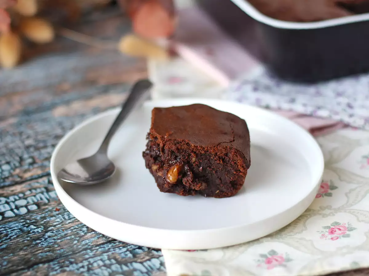Schokoladen-Walnuss-Brownie aus dem Airfryer - foto 7