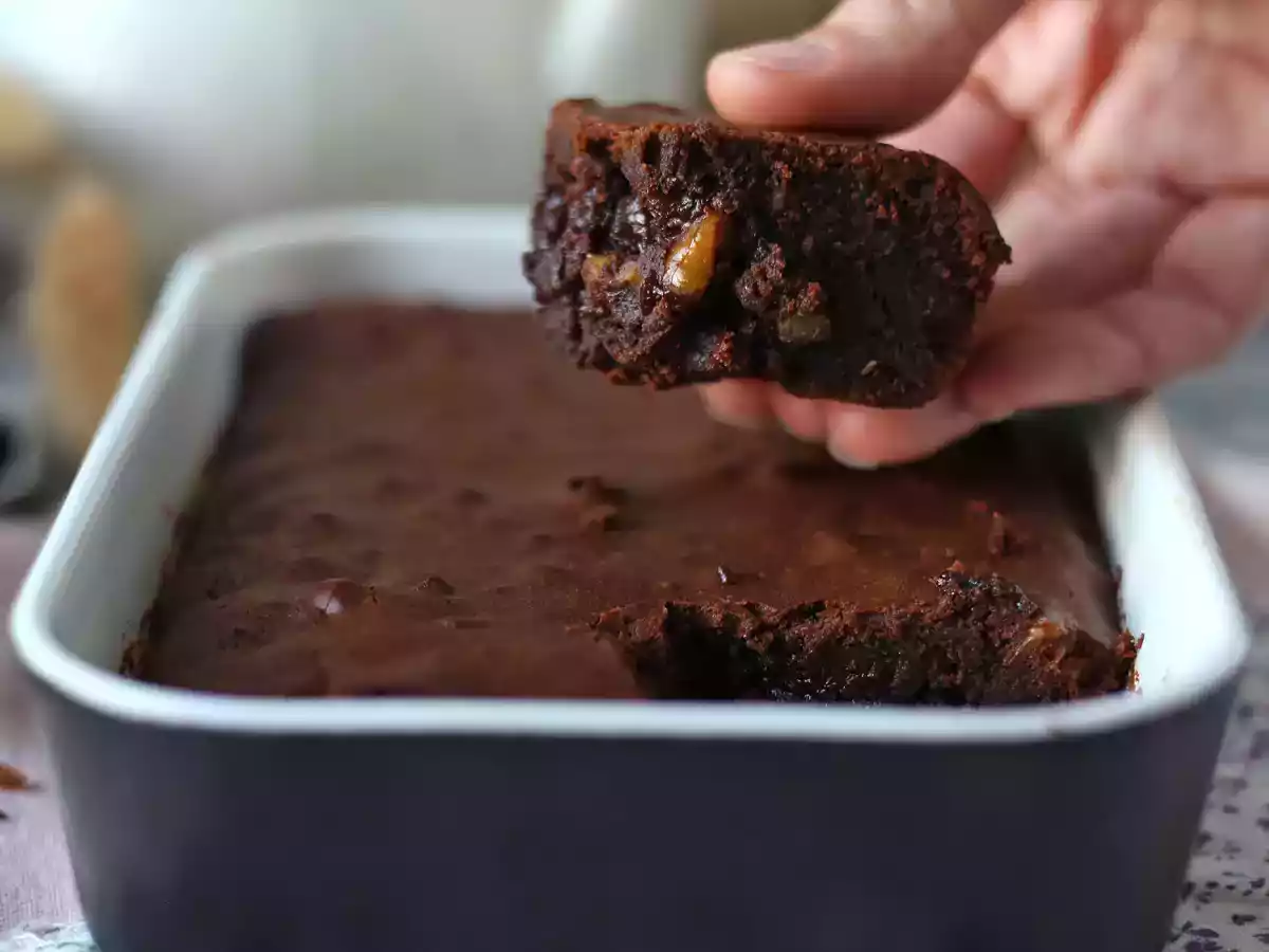 Schokoladen-Walnuss-Brownie im Air fryer - foto 4