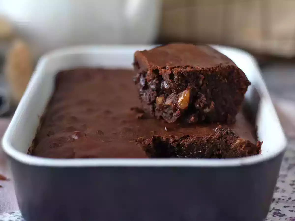 Schokoladen-Walnuss-Brownie im Air fryer - foto 5