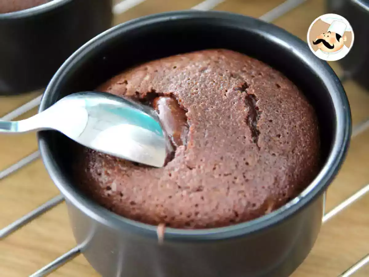 Schokoladenfondant und sein ultrafließendes Herz Schritt für Schritt - foto 3