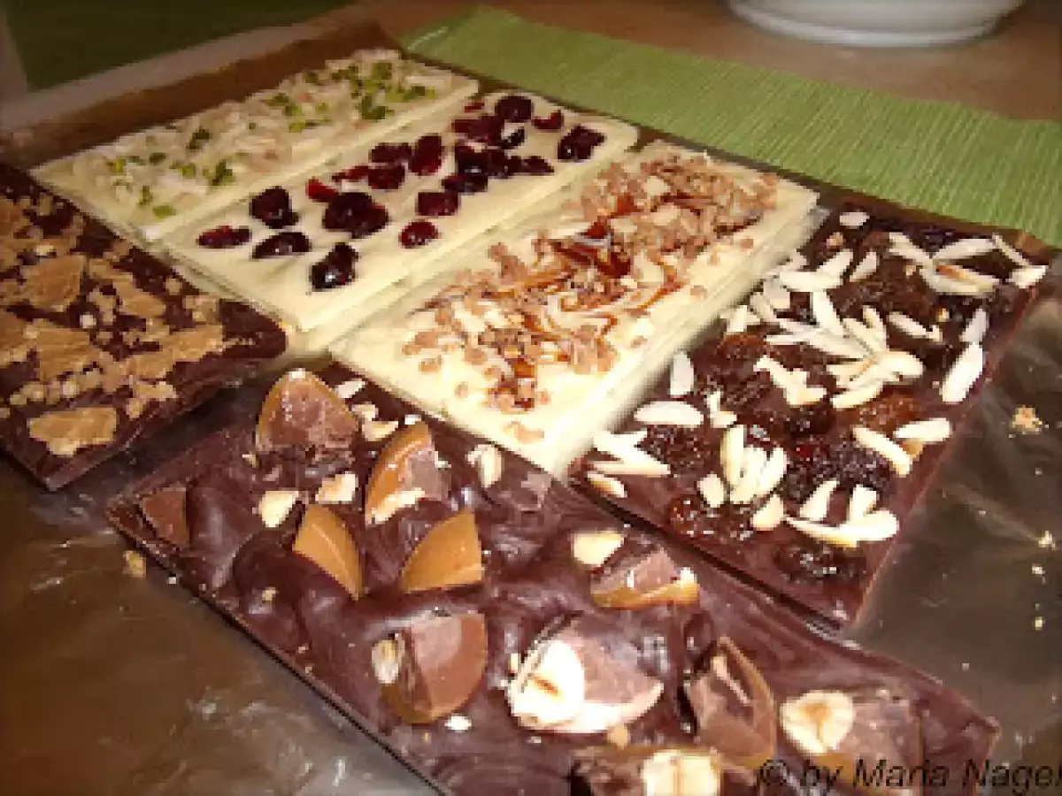 Schokoladentafeln selbst gemacht