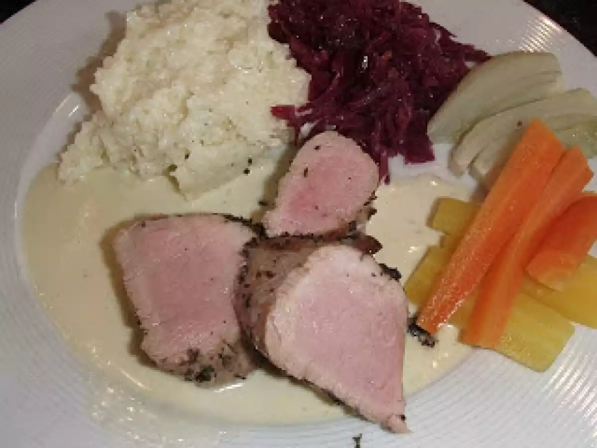 Schweinefilet mit Grappa und Pfeffer