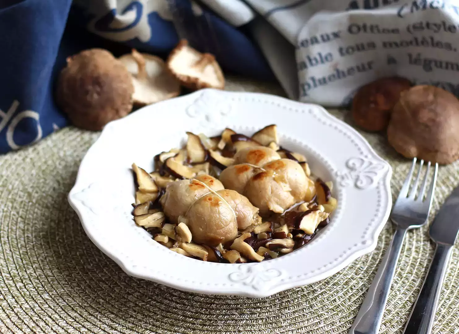 Rezept für schweinekoteletts mit pilzsauce