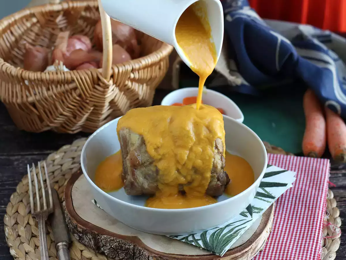 Schweinelende in Biersauce mit Möhren aus dem Schnellkochtopf - foto 2