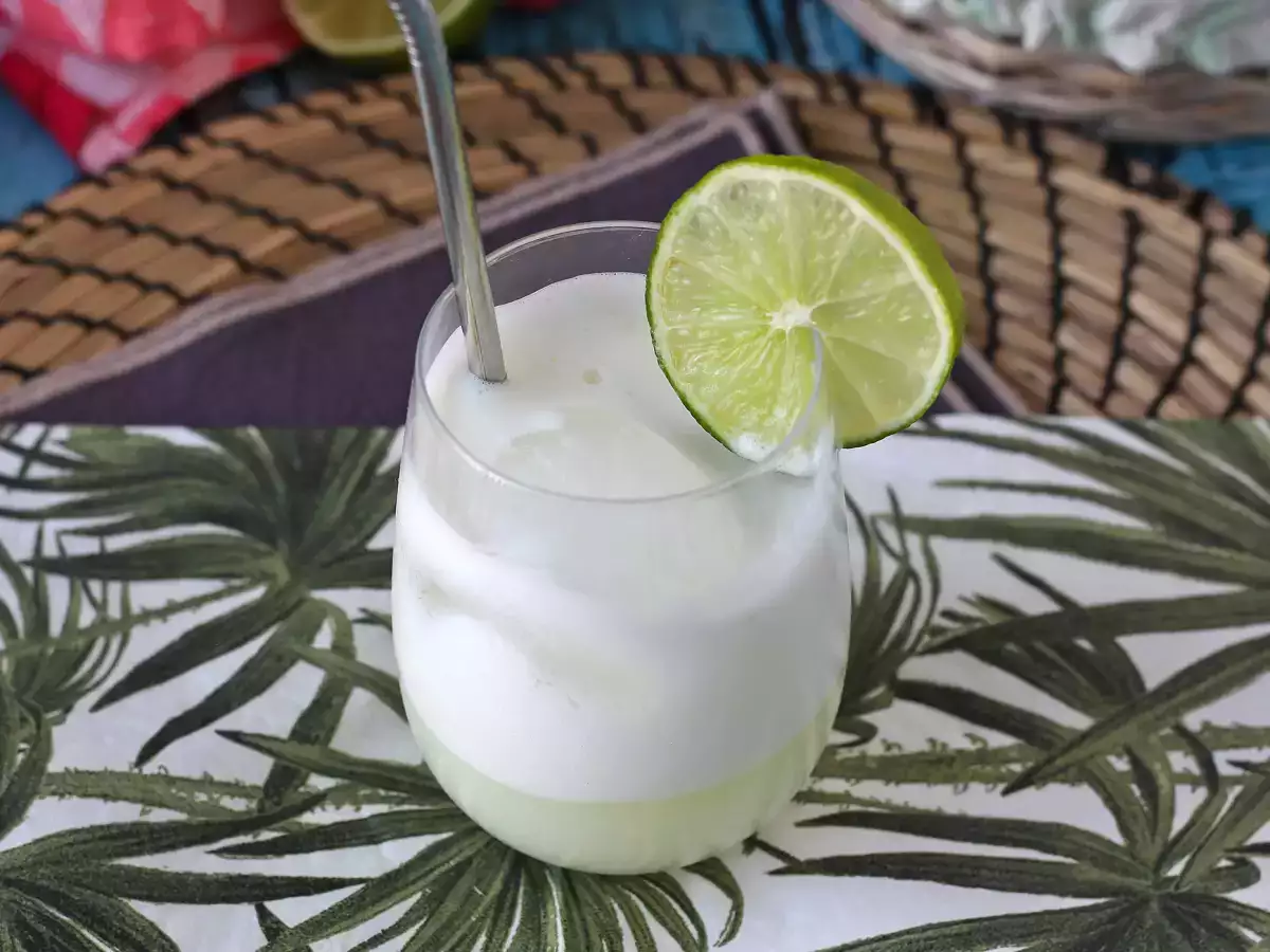 Schweizer Limettenlimonade mit Kondensmilch