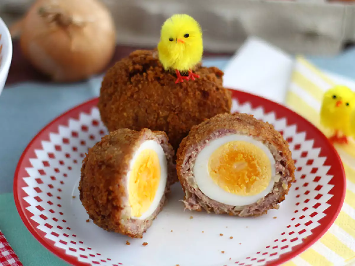 Scotch Eggs – schottische Eier im knusprigen Wurstbrätmantel