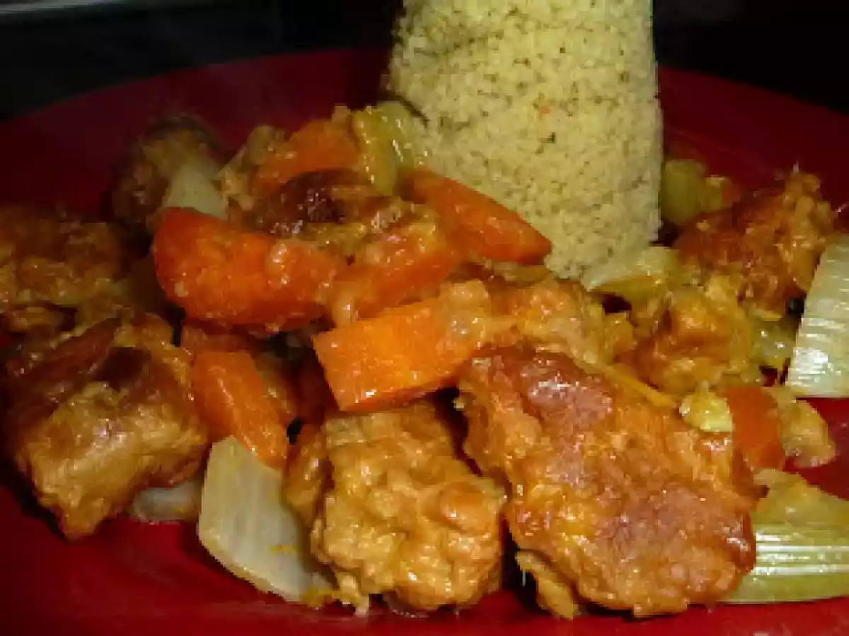 Seitan in Orangenmarinade