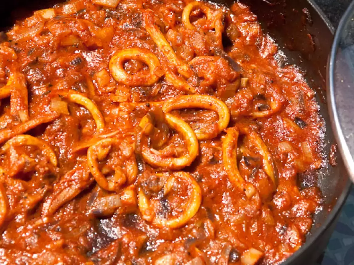 Sepia in Weinsauce Soupies Krassates