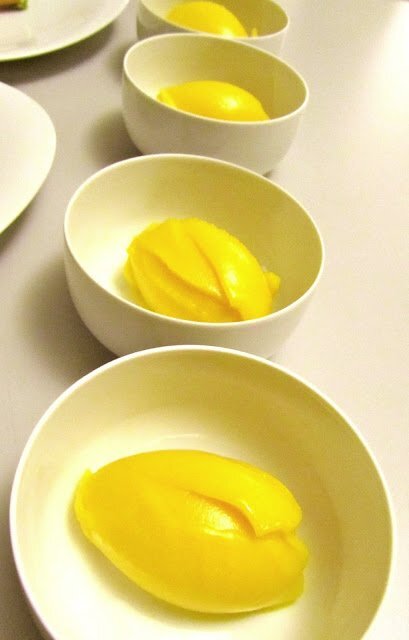 Sesamhippen, orangen-bavaroise, mango-maracuja-sorbet - Rezept Petitchef Sesamhippen, orangen-bavaroise, mango-maracuja-sorbet - Rezept Petitchef