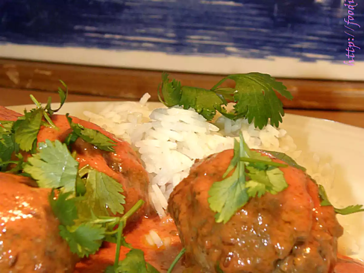 Shahi Kofta Curry Lamm-Mandel-Bällchen in Tomaten-Sahne-Sauce