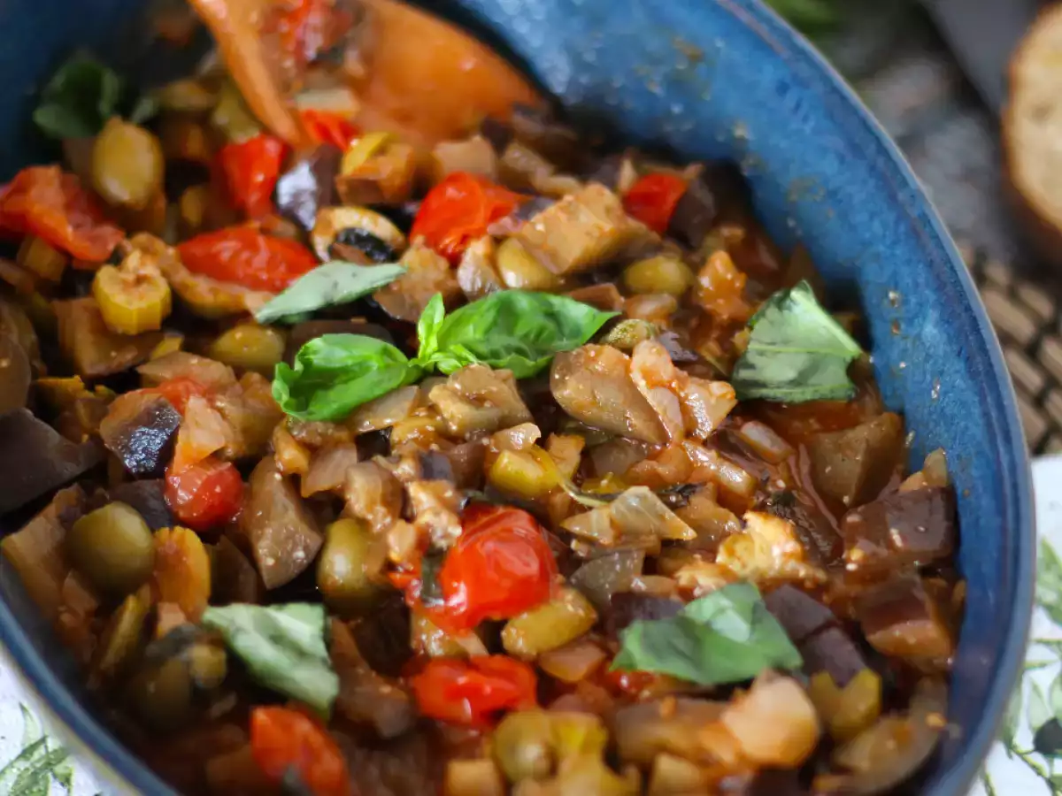Sizilianische Caponata: schnelles und einfaches italienisches Rezept - foto 2