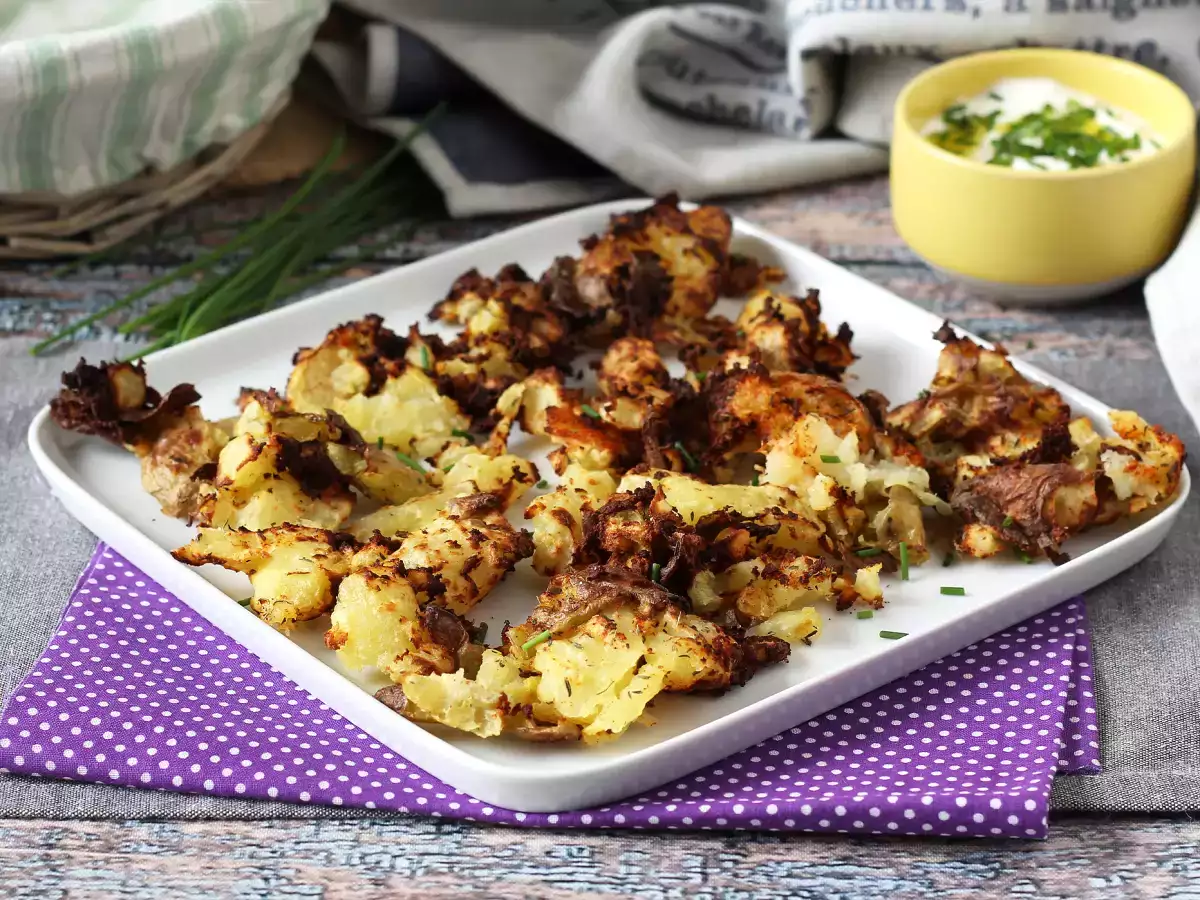 Smashed Potatoes aus dem Airfryer – die ultraknusprige Beilage! - foto 3