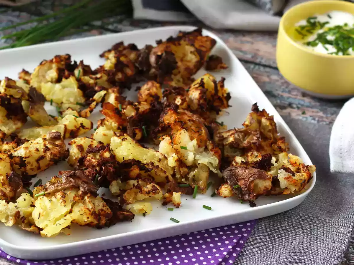 Smashed Potatoes mit Air Fryer, die ultraknusprige Beilage!
