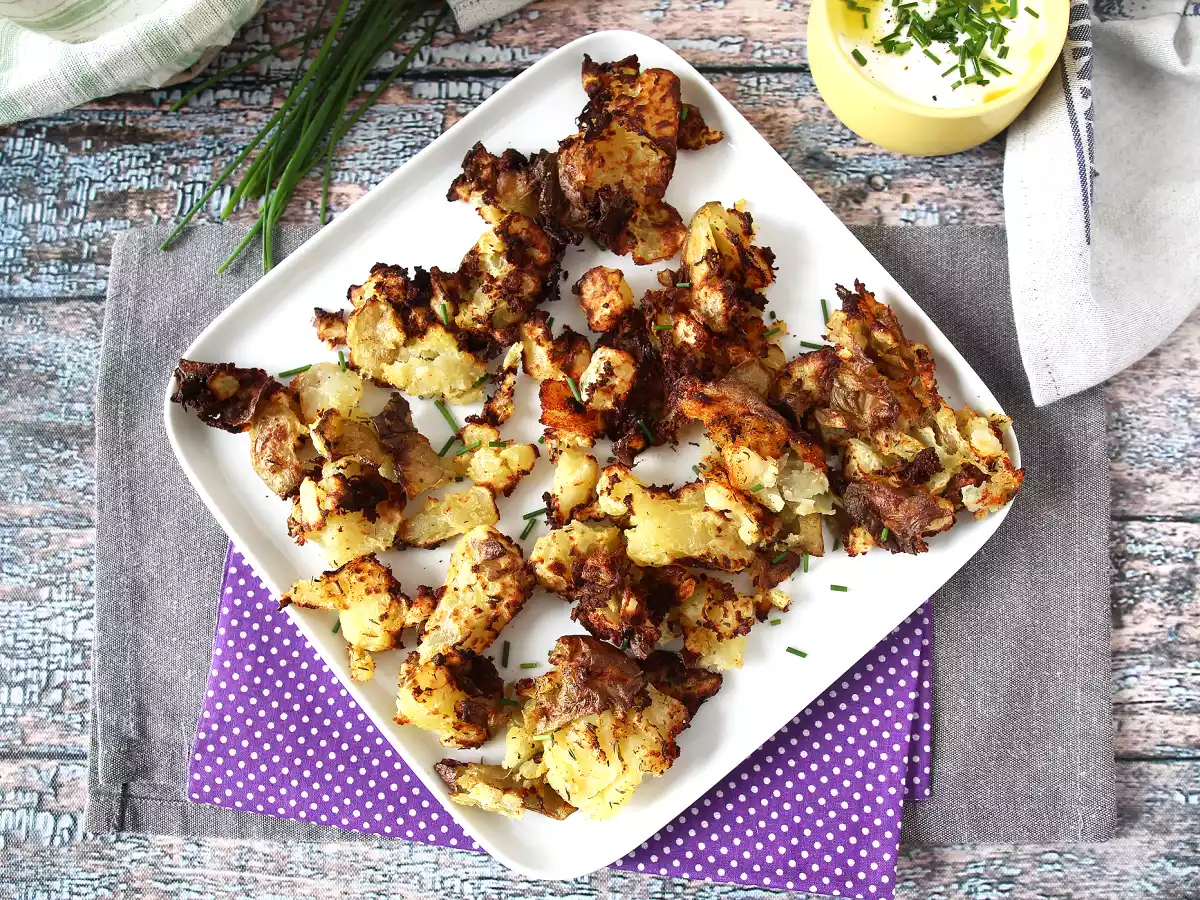 Smashed Potatoes mit Air Fryer, die ultraknusprige Beilage! - foto 2