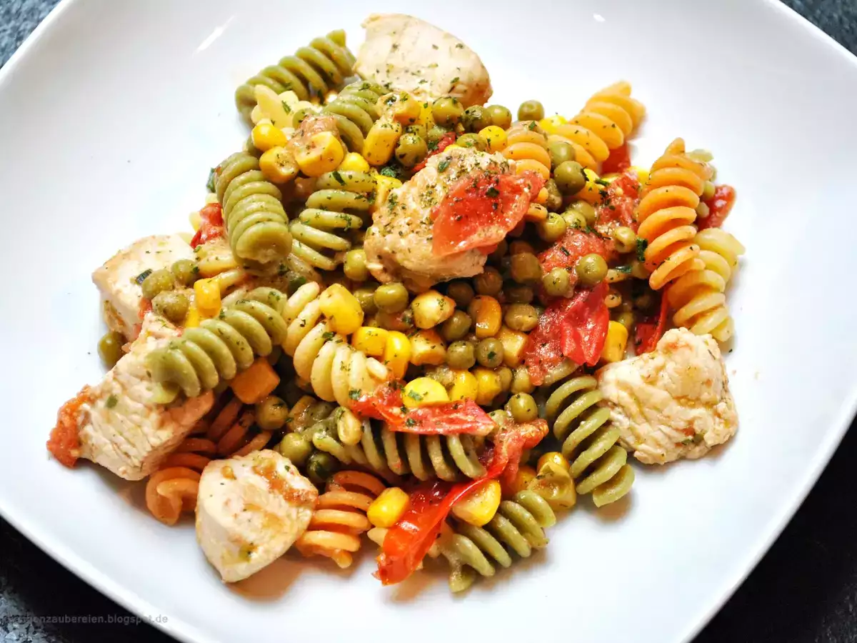 Sommerliche 3 Farben - Pasta