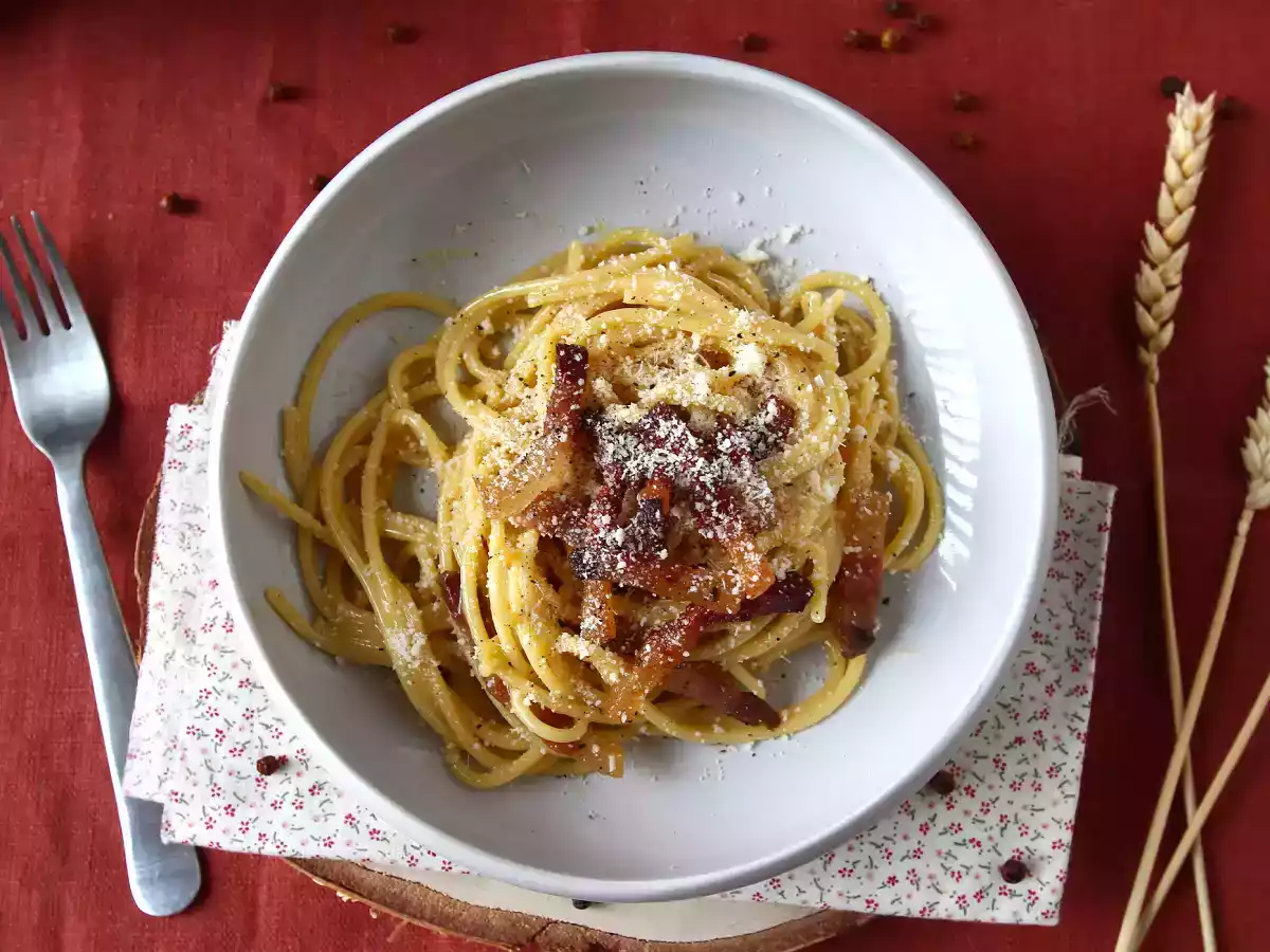 Spaghetti alla carbonara, das echte italienische Rezept! - foto 6