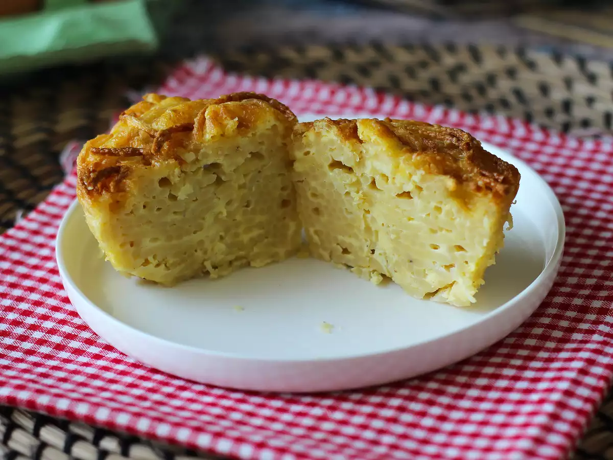 Spaghetti-Frittata aus dem Airfryer : einfach und knusprig - foto 4