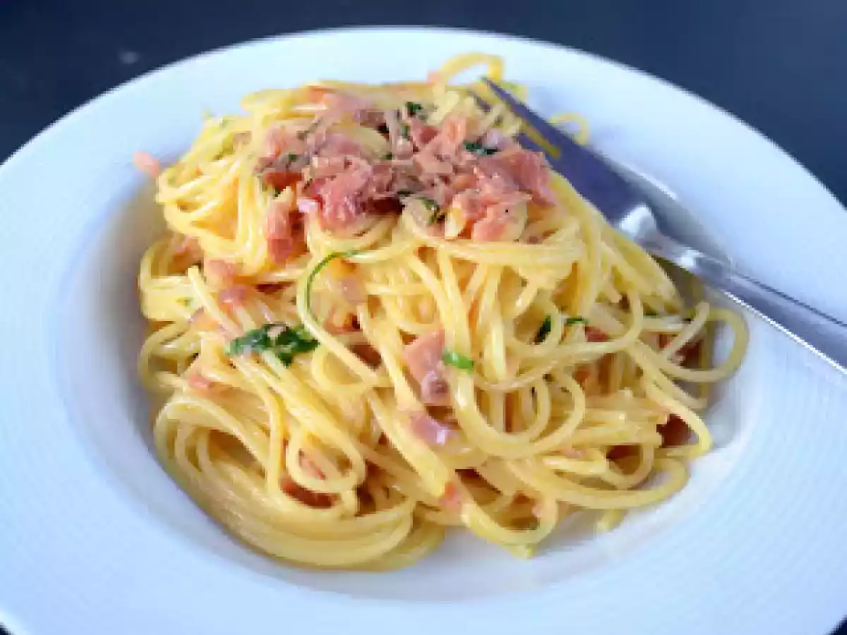 Spaghetti mit Bärlauch