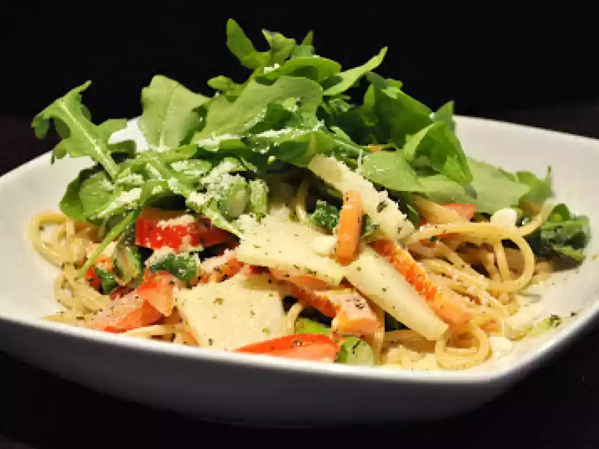 Spaghetti mit mediterranem Gemüse