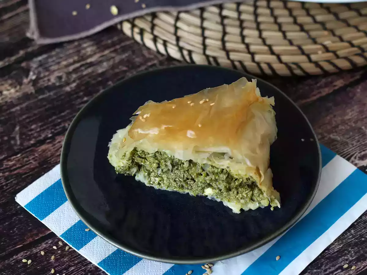 Spanakopita, der griechische Spinat- und Fetakuchen super einfach zuzubereiten