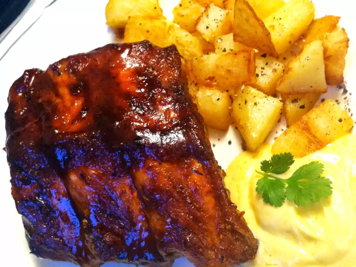 Spareribs aus dem Backofen - Sparerib Rub - Würzsauce