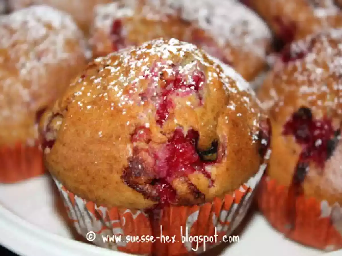 Spekulatius-Johannisbeer-Muffins