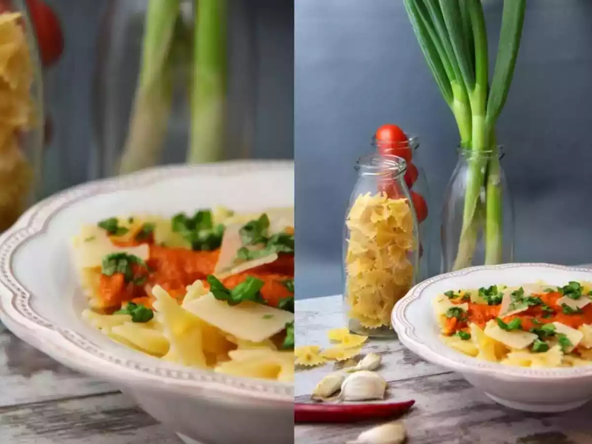 Spicy Pasta für Minutenbanausen und Gemüseliebhaber