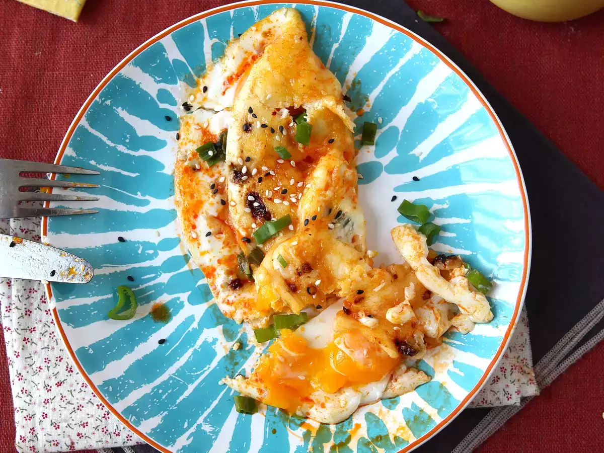 Spiegeleier mit Honig und Mozzarella, das süße, salzige und pikante Express-Frühstück! - foto 2