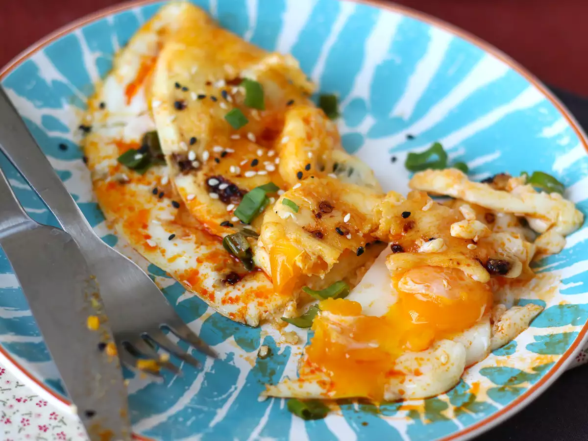 Spiegeleier mit Honig und Mozzarella, das süße, salzige und pikante Express-Frühstück! - foto 6