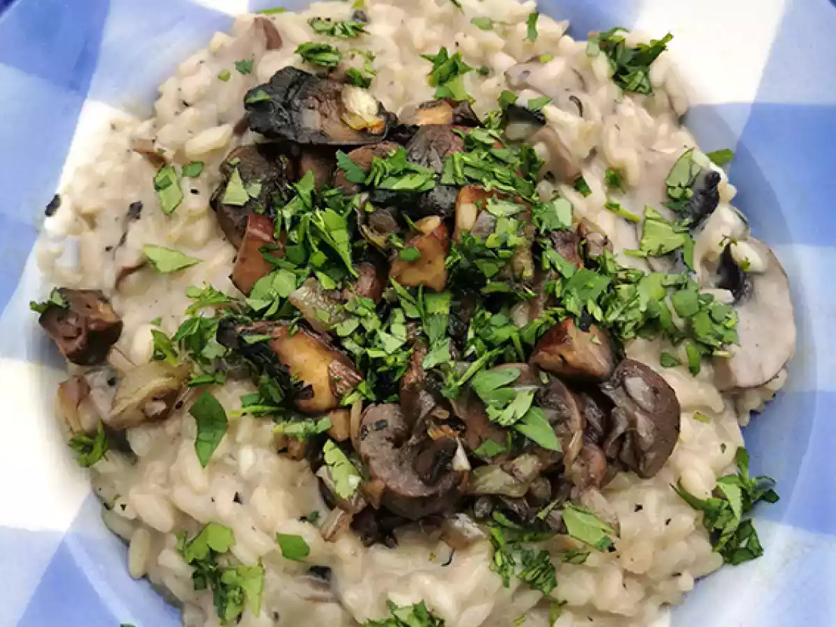Super cremiges Pilzrisotto