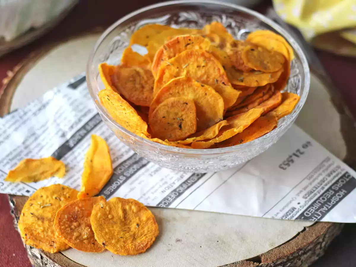 Süßkartoffelchips für die Mikrowelle - foto 2