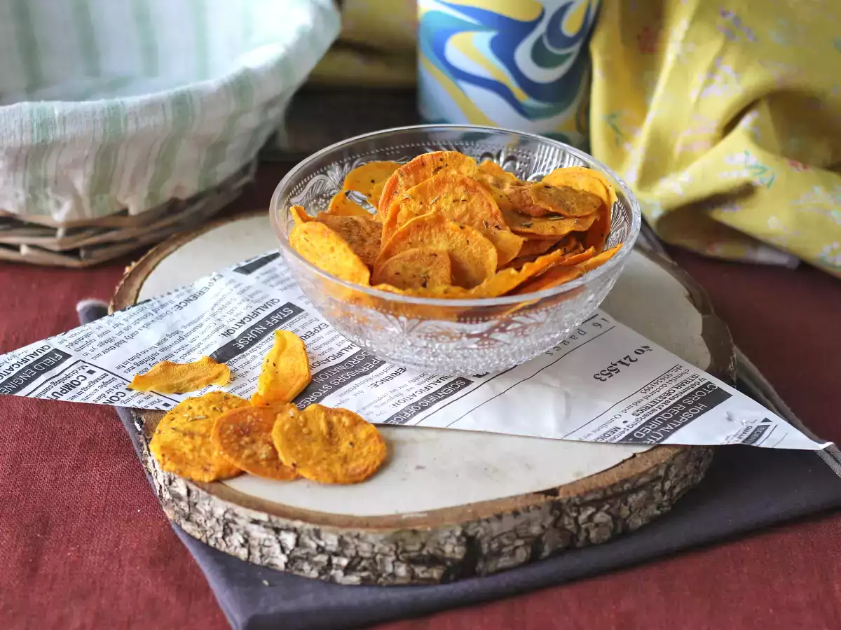 Süßkartoffelchips für die Mikrowelle - foto 3