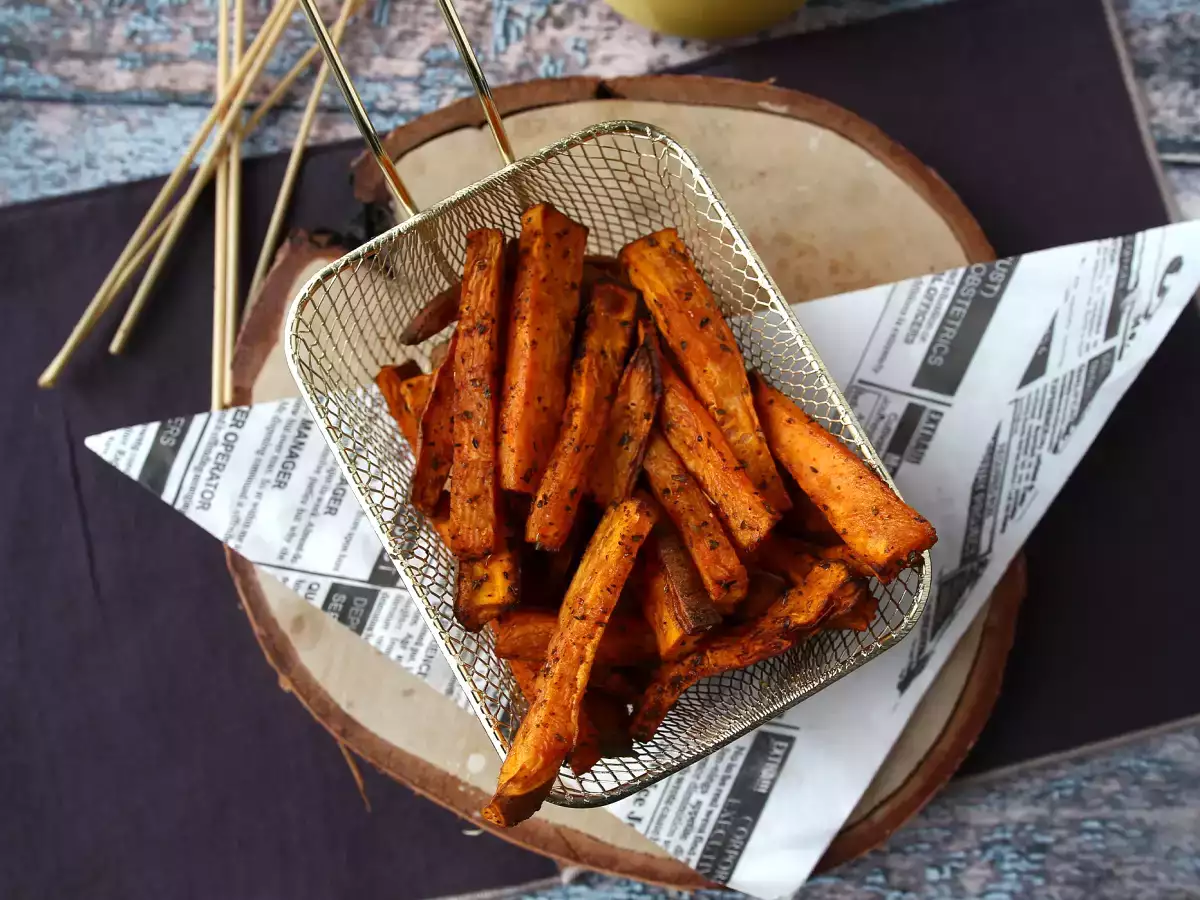Süßkartoffelpommes aus dem Air Fryer – außen knusprig, innen zart! - foto 2