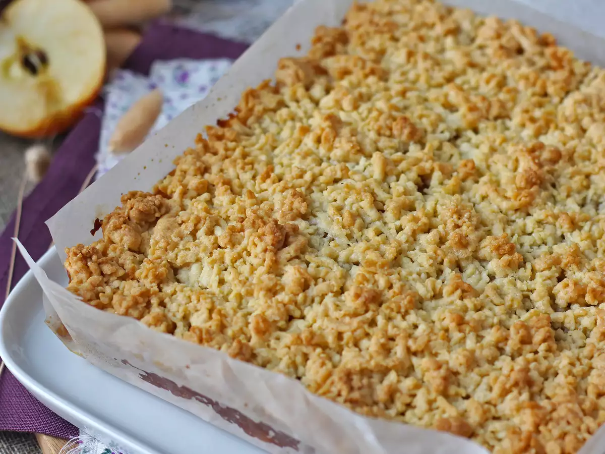 Szarlotka : polnischer Apfelkuchen mit knusprigen Streuseln - foto 5